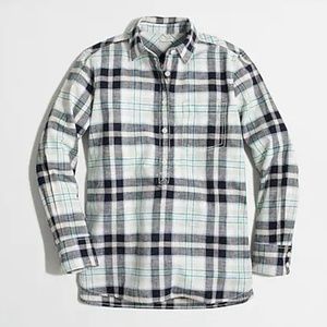 Petite Homespun Popover Shirt in Boy Fit